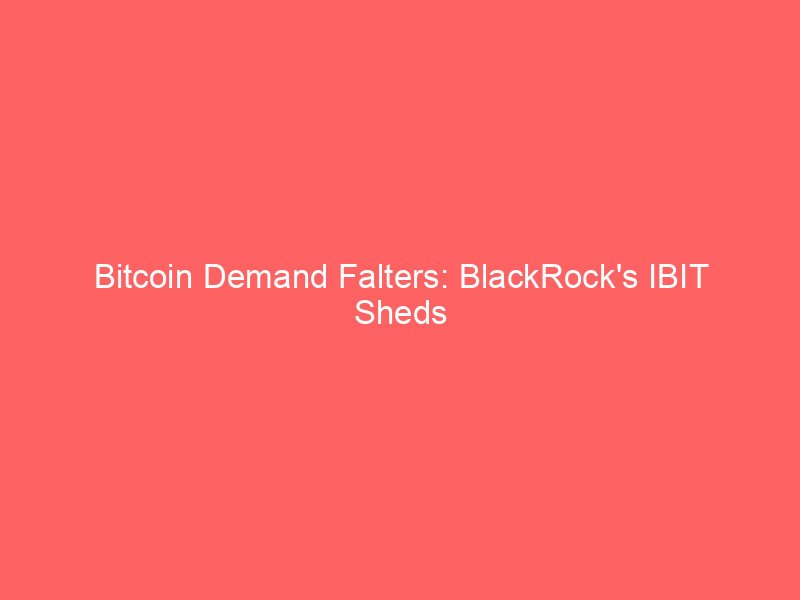 bitcoin demand falters: blackrock's ibit sheds $300m as ai rally dominates markets, amidst trump's crypto gains and peak dollar strength