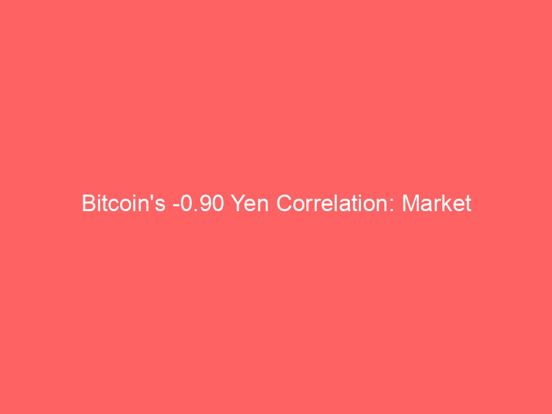 bitcoin's 0.90 yen correlation: market implications beyond carry trade theory