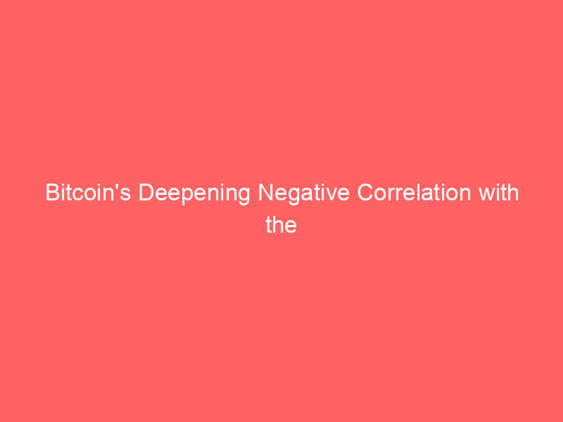 bitcoin's deepening negative correlation with the dollar yen rate undermines carry‑trade assumptions