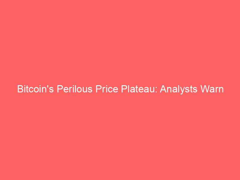 bitcoin's perilous price plateau: analysts warn of plunge to $40,000 as key support wavers
