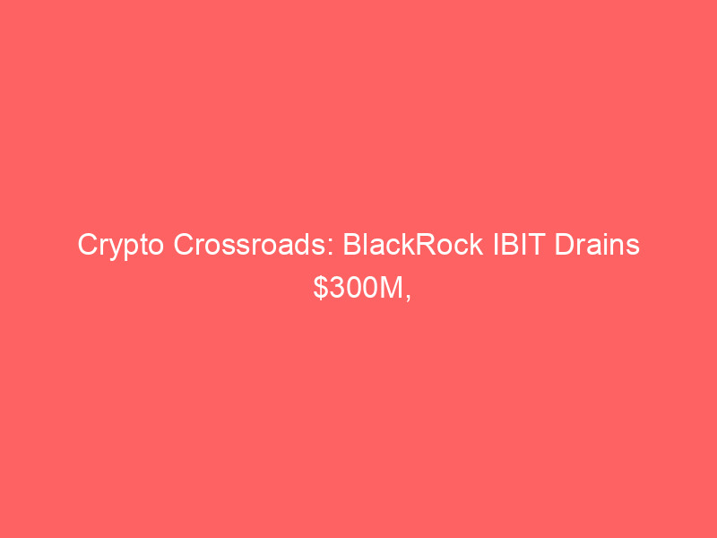 crypto crossroads: blackrock ibit drains $300m, bitcoin sinks as ai fuels stock rally & trump's billion dollar crypto bet revealed
