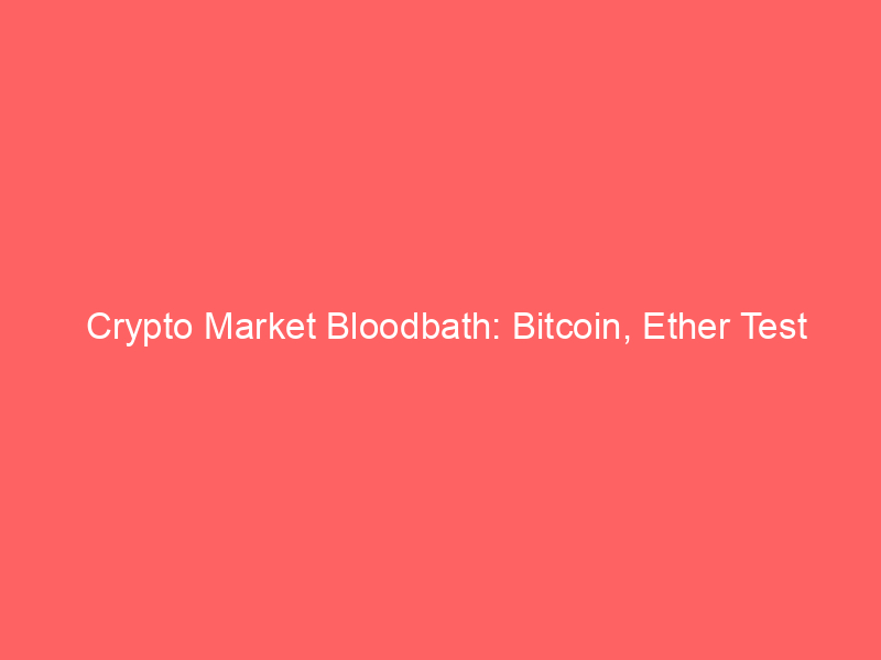 crypto market bloodbath: bitcoin, ether test multiyear support as options traders seek downside protection