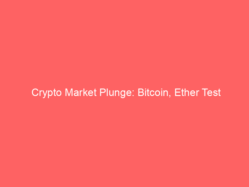 crypto market plunge: bitcoin, ether test critical support as options traders hedge against further declines