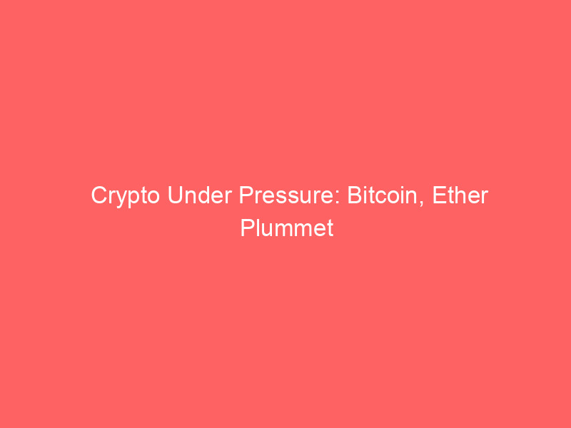 crypto under pressure: bitcoin, ether plummet towards multiyear lows amid rising downside hedging