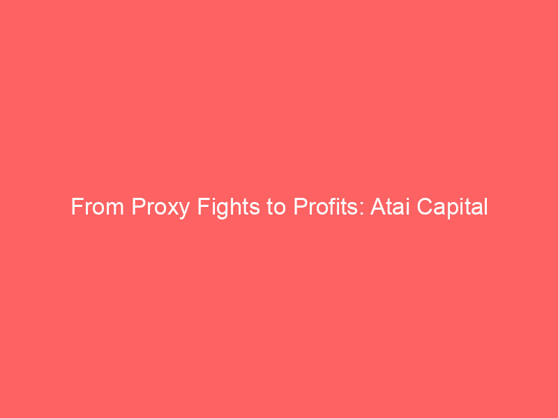 from proxy fights to profits: atai capital details successful astronova (alot) acquisition