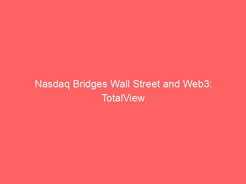 nasdaq bridges wall street and web3: totalview data feed launches on pyth network