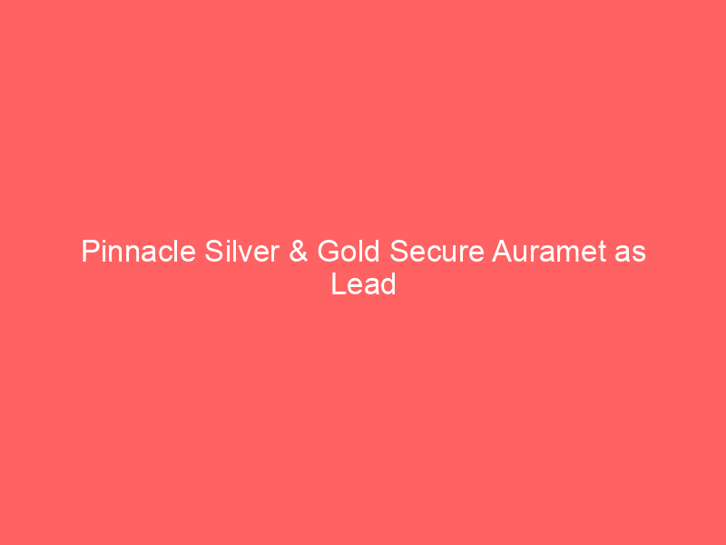 pinnacle silver & gold secure auramet as lead project financier for el potrero gold silver project