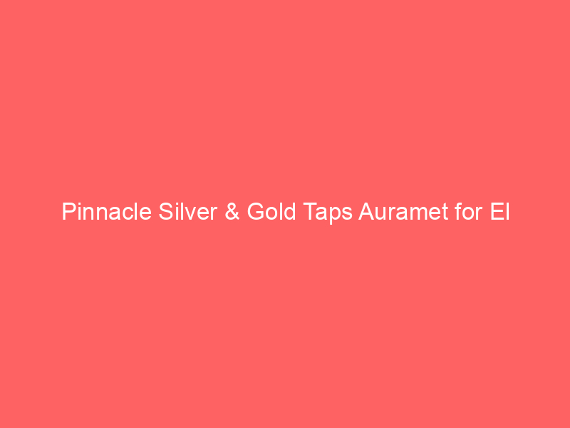 pinnacle silver & gold taps auramet for el potrero project financing, bolstering gold silver development