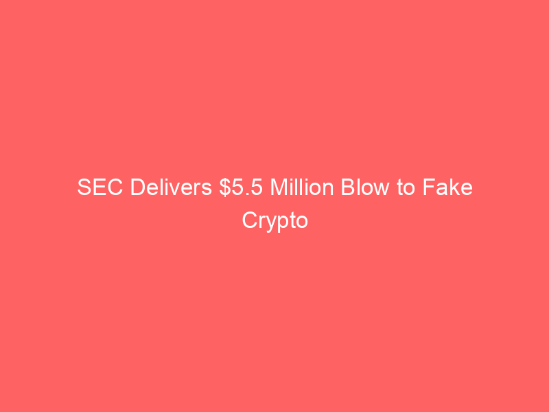 sec delivers $5.5 million blow to fake crypto platform nanobit in landmark pig butchering scam case