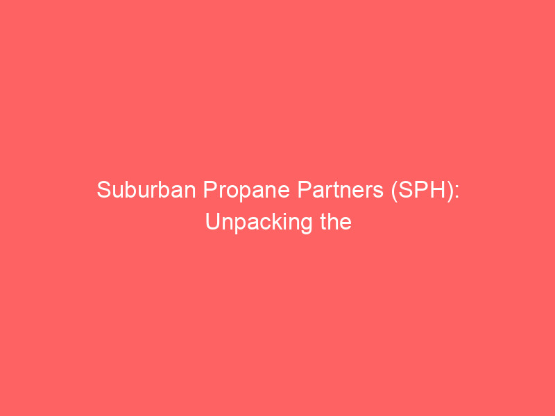 suburban propane partners (sph): unpacking the 7.2% dividend yield & mlp appeal