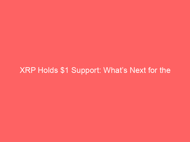 xrp holds $1 support: what’s next for the ripple token?