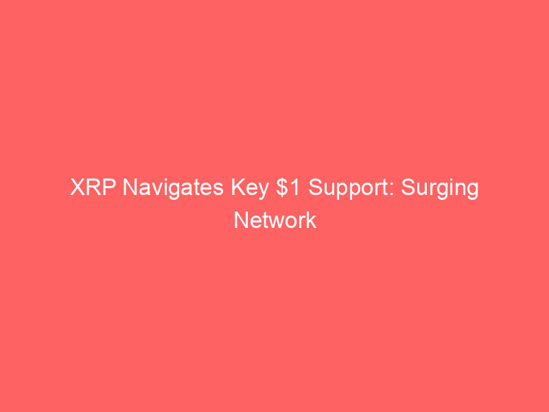 xrp navigates key $1 support: surging network activity, etf inflows shape future outlook