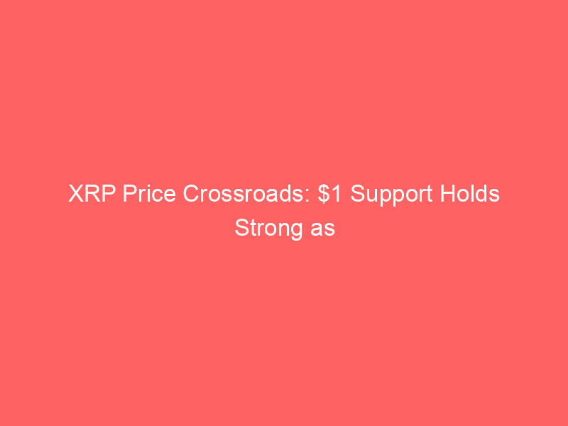 xrp price crossroads: $1 support holds strong as network thrives, trader leverage clears