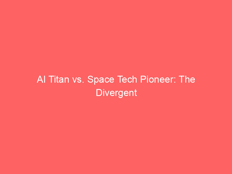 ai titan vs. space tech pioneer: the divergent revenue trajectories of nvidia and planet labs