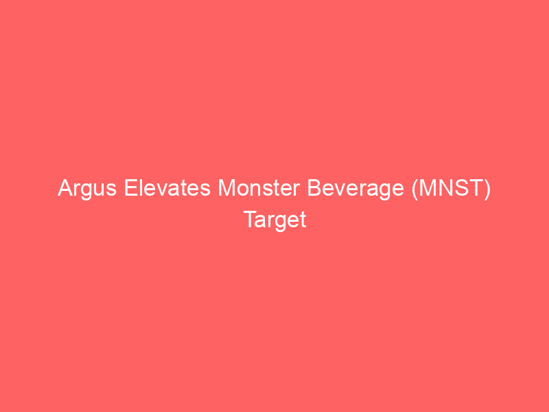 argus elevates monster beverage (mnst) target price to $115: a deep dive into analyst outlook