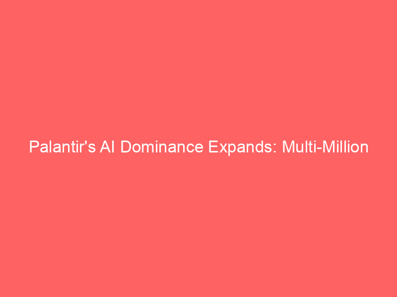 palantir's ai dominance expands: multi million dollar deal with mexico's gnp seguros signals global growth for pltr stock