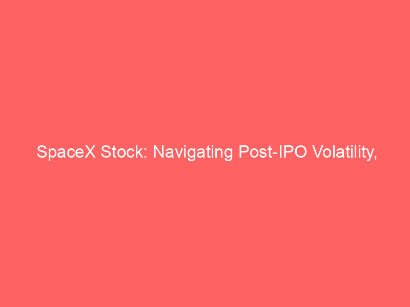 spacex stock: navigating post ipo volatility, earnings, and lock up implications