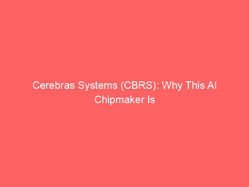 cerebras systems (cbrs): why this ai chipmaker is a bullish bet for low latency inference
