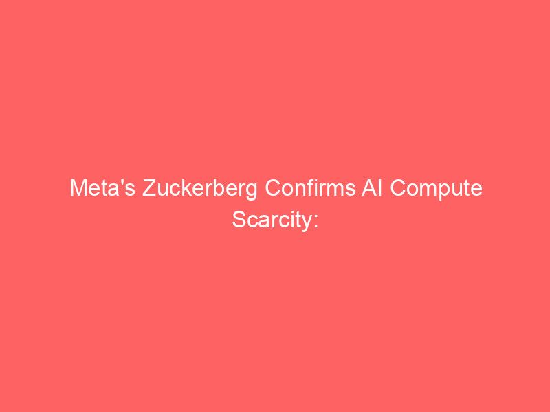 meta's zuckerberg confirms ai compute scarcity: why iren stock holds a major neocloud edge